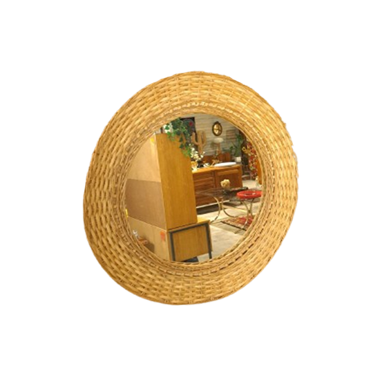 Grote Ronde Rotan Spiegel 1