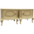 Set Van Twee Vintage Nachtkastjes, 49 Cm Hoog Prijs/set thumbnail 1