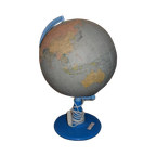 Retro Globe Met Papier Kaart thumbnail 1
