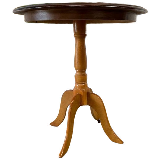 Vintage Rond Houten Bijzettafel / Sidetable 1