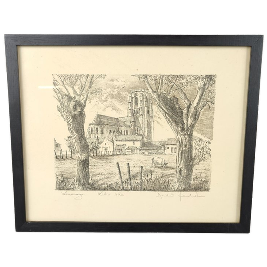 André Hendrikse - Litho - Lissewege 1
