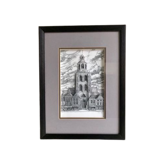 Kerktoren In Nederland, “3d Werk” In Baklijst. 1