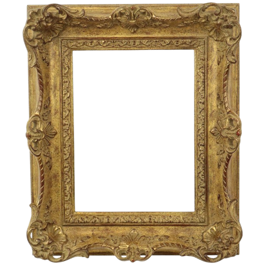 Vintage Houten Barok Rococo Stijl Lijst Klassiek Goud 35x29cm 1