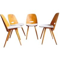 Vintage Lollipop Eetkamerstoelen Frantisek Jirak Voor Tatra
