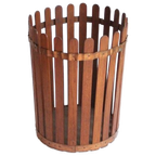 Vintage Teak Wooden Paper Bin, 1950s thumbnail 1