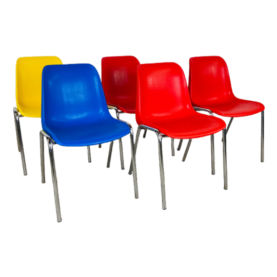 Vintage Stapelstoelen Set Van Twee 1