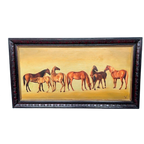 Schilderij "Merries Met Veulens". thumbnail 1