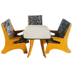 Miniatuur Meubels Mid-century Deens Design Fauteuils En Tafel 1960’s thumbnail 1