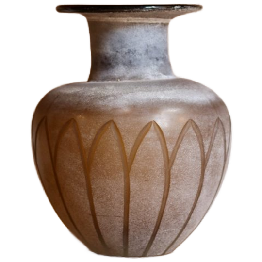 Grand Vase En Verre De Murano, Palmettes 1