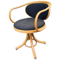 Vintage Thonet Bureaustoel Draaibaar Nr 5501