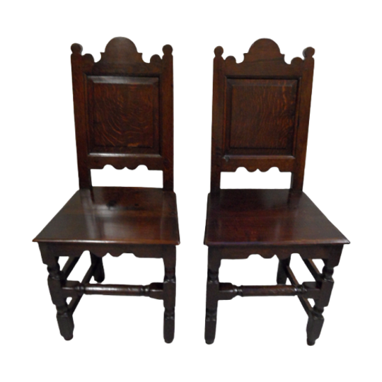Set Van 2 Eiken Stoelen 1