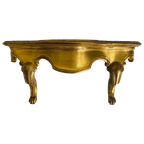 Vintage Florentijnse Stijl Wandconsole Goud Hout thumbnail 1
