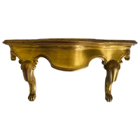 Vintage Florentijnse Stijl Wandconsole Goud Hout