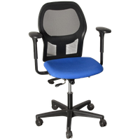 Ahrend 160 Bureaustoel, Blauw, Zwart Mesh, 4D Armleggers