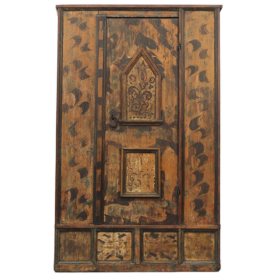 Exclusieve Antieke Beschilderde Bruidskast 1