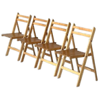 Jaren 70 Klapstoelen 4X Vintage Retro Klapstoel Prijs P/Stuk thumbnail 1