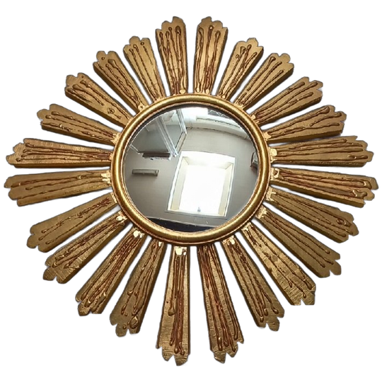 Houten Zonnespiegel Dollanzo. 1