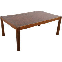 Vintage Salontafel Met Koperen Plaat 'rappestad'