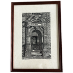 Gravure Tekening Van Jan Berger (1863-1930) Oude Vrouwenhuis Te Hoorn thumbnail 1