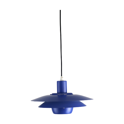 Blauwkleurige Top Designlamp Van Jeka Metaltryk - Model Viola Type 3013-P - Denemarken 1980