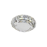 Deep Round Silver Dish