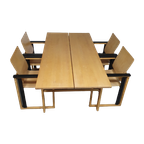 Extremely Rare Finnish Dining Set By Simo Heikkilä / Pentik. 1980s thumbnail 1