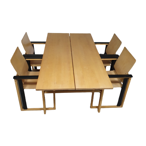 Extremely Rare Finnish Dining Set By Simo Heikkilä / Pentik. 1980S