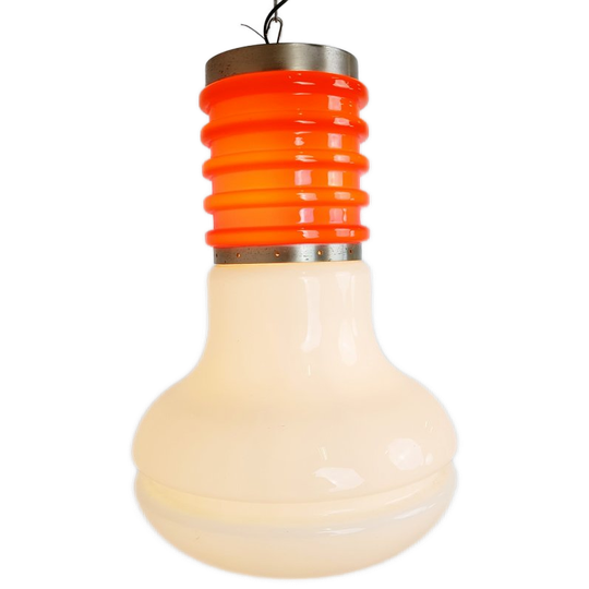 Space Age Glass Pendant Light, 1960s 1