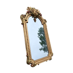 Franklin Mint Jaren 80, Louis Xiv Spiegel, Goudkleurig Fraai Gedetailleerd thumbnail 1