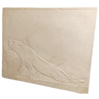 Assyrisch Reliëf Van Gewonde Leeuwin, Muurkunst, 86 X 74 Cm