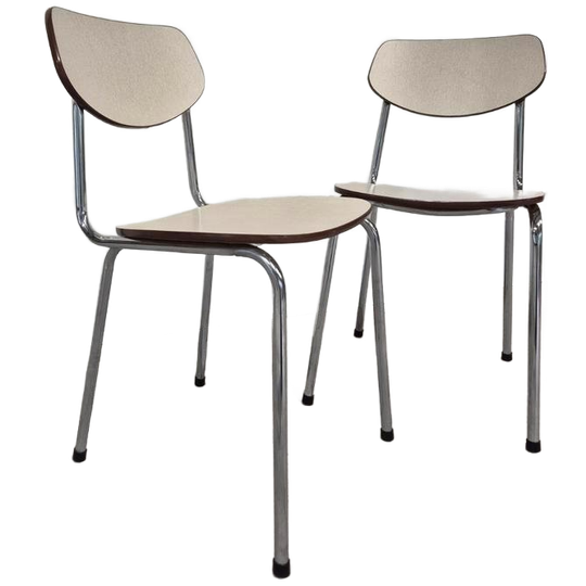 2 Vintage Buisframe Stoelen Bauhaus Stijl Tavo 1