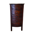 Koloniaal Teakhouten Ladenkast, Apothekerskast, Archiefkast Afm. 41x39cm En 86cm Hoog. thumbnail 1
