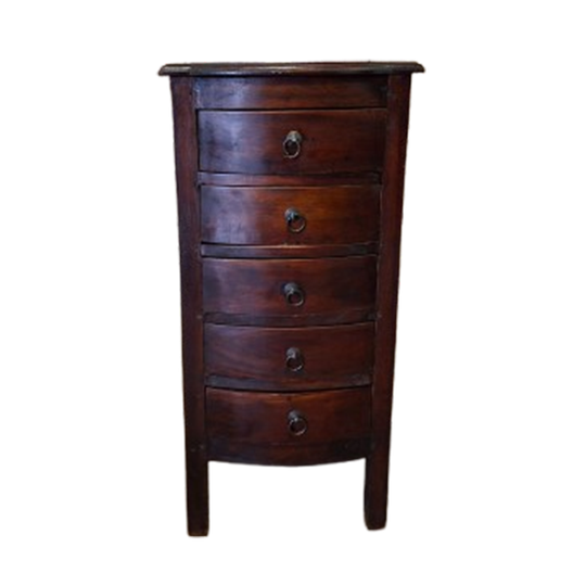 Koloniaal Teakhouten Ladenkast, Apothekerskast, Archiefkast Afm. 41x39cm En 86cm Hoog. 1