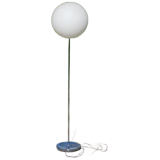 Vintage Vloerlamp Witte Bol, Lolipop Lamp 1