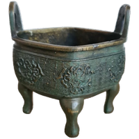Bronzen Chinese Wierrook Brander