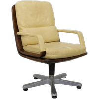 Vintage Bureaustoel Vergaderstoel Leder Eugen Schmidt, 1960