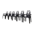 Set Of 6 Boston Chairs By Pierre Paulin For Henry Massonnet France 1980s thumbnail 1