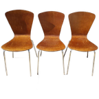 Opruiming! Set Van 3 Deens Design Vintage Vlinderstoelen. thumbnail 1
