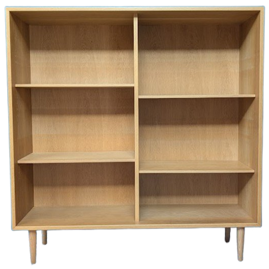 Midcentury Eiken Boekenkast Uit De Jaren 60, Zweeds 1