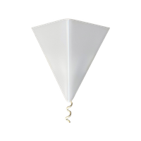 Driehoekige Vintage Plexiglas Wandlamp