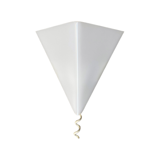 Driehoekige Vintage Plexiglas Wandlamp 1