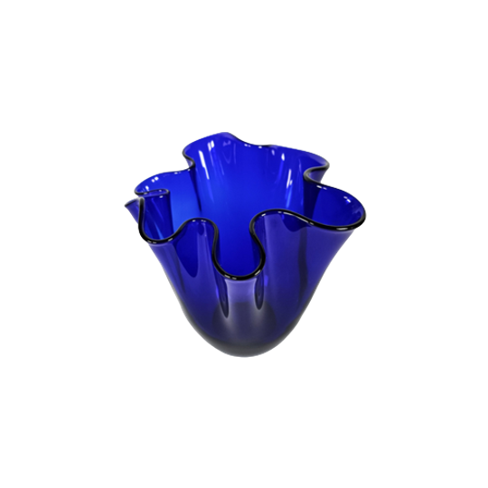 Murano - 'fazzoletto' - Zakdoekvaas - Glas - Italie - 3e Kwart 20e Eeuw 1
