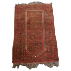 Uniek Oud Oosters Vloerkleed Met Voornamelijk Rood Tinten 119x73cm thumbnail 1