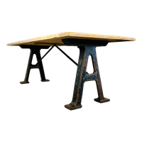 Industriele Eettafel Met Machine Onderstel Oxidaad