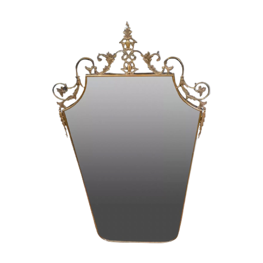 Italian Brass Mirror 1