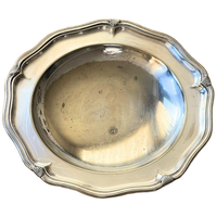 Vintage Silver Bowl With Shell Ornaments