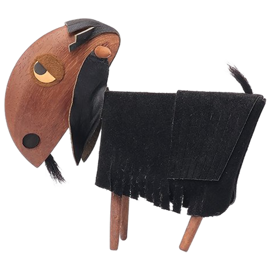 Vintage Teak Houten Geitje Van Frank Meisler 1