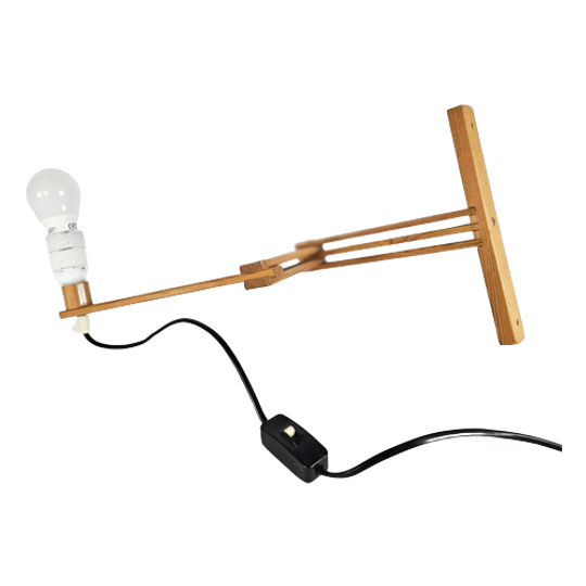 IKEA - Scharnierlamp - Wandlamp - Model V505 - Grenen - Zweden - 3e Kwart 20e Eeuw 1