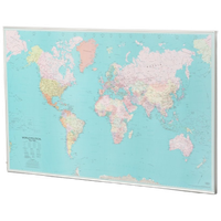 Officenow Landkaart, Wereld, 150 X 95 Cm