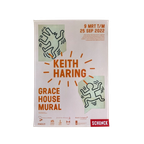 Keith Haring (1958-1990), Grace House Mural, Exibition Poster, Printed In 2022 thumbnail 1